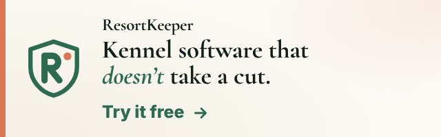 ResortKeeper: Kennel software that doesn't take a cut. Bookings, run board, waivers and report cards with zero platform fees on card volume. 30 days free, no card.