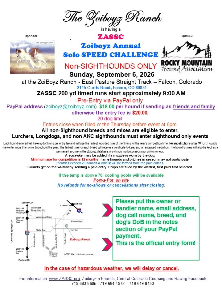 6 Sep 2026 Non-Sighthounds flyer